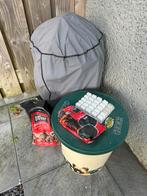 Weber kogel Bbq blauw gebruikt incl kolen, Tuin en Terras, Houtskoolbarbecues, Ophalen, Gebruikt, Weber