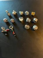 Pandora kleur en fleur bedels, Pandora, Ophalen of Verzenden, Zo goed als nieuw, 4 bedels of meer