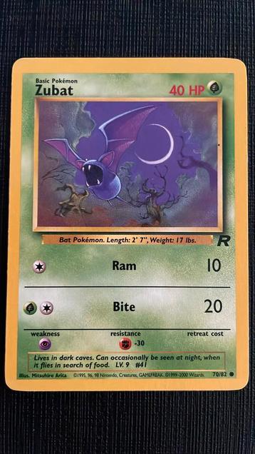 Zubat Team Rocket 70/82 beschikbaar voor biedingen