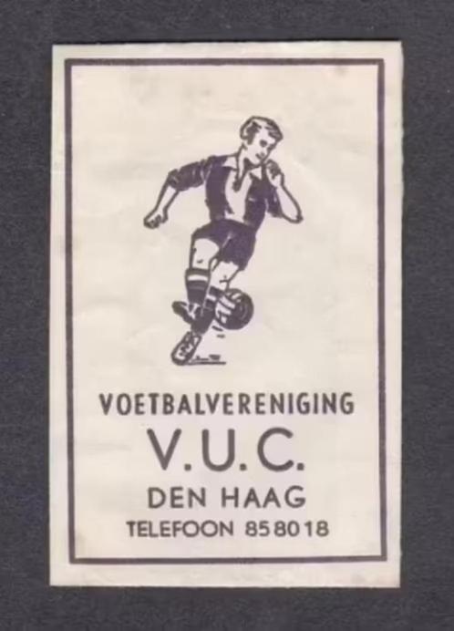 Suikerzakje VUC Den Haag Voetbal., Verzamelen, Overige Verzamelen, Zo goed als nieuw, Ophalen of Verzenden