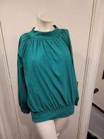 Super leuke groene Lady Day travelstof blouse maat M, Ophalen of Verzenden, Zo goed als nieuw, Groen, Lady Day