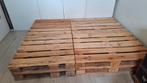 Palletbank / Palletbed van Europallets, Huis en Inrichting, Ophalen, Gebruikt, Bruin, 210 cm