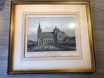 Oude prenten s-Hertogenbosch ( borzo) 2 stuks kopergravure, Antiek en Kunst, Kunst | Etsen en Gravures, Ophalen