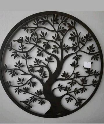 Wanddecoratie Grote Levensboom met Vogeltjes 80 cm Nieuw  beschikbaar voor biedingen