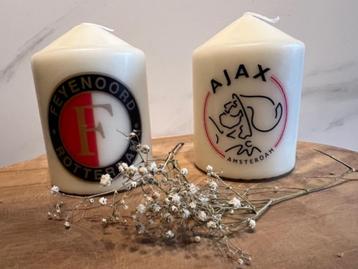 Kaars met je voetbal club. beschikbaar voor biedingen