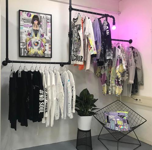 Gaaf buizen-frame kledingrek, Kleding | Dames, Kledingrekken, Zo goed als nieuw, Ophalen