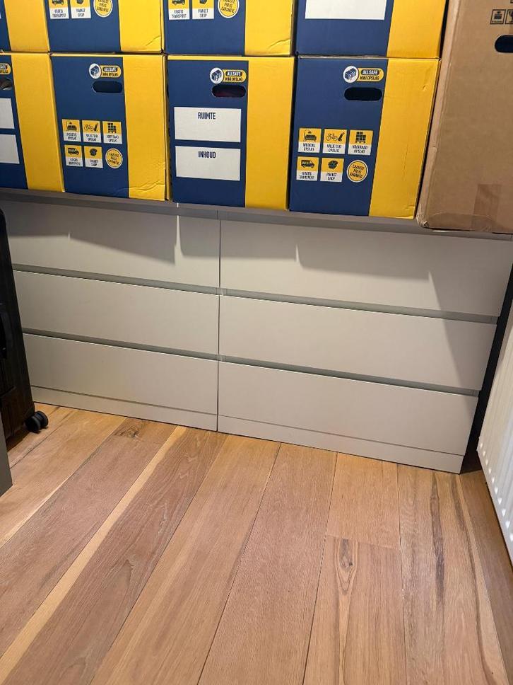 Ikea Malm ladekast met 6 lades wit, Huis en Inrichting, Kasten | Ladekasten, Zo goed als nieuw, Minder dan 100 cm, 150 tot 200 cm