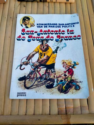 Vintage stripboek San Antonio in de Tour de France 1976