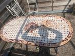 Mozaïek tafelblad, Tuin en Terras, Tuintafels, Ophalen, Gebruikt, Ovaal, Overige materialen