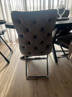 Eric kuster eettafel stoelen, Huis en Inrichting, Stoelen, Ophalen, Zo goed als nieuw, Grijs, Vier