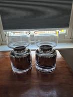 2 bijzondere vazen, Huis en Inrichting, Woonaccessoires | Vazen, Overige kleuren, Ophalen of Verzenden, Minder dan 50 cm, Glas