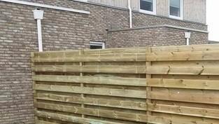 6 meter schutting met geimpregneerde palen lengte 240cm, Tuin en Terras, Palen, Balken en Planken, Nieuw, Overige typen, 250 cm of meer