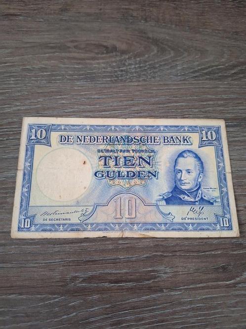 Biljet 10 gulden Willem I / Staatsmijnen, 1945, Postzegels en Munten, Bankbiljetten | Nederland, 10 gulden, Ophalen of Verzenden