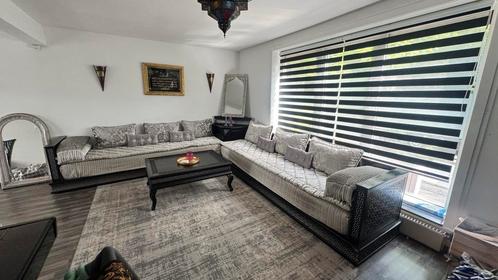 Marokkaanse Zithoek met Salontafel, Huis en Inrichting, Banken | Complete zithoeken, Gebruikt, Hout, Ophalen of Verzenden