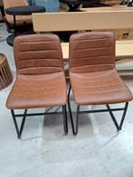 Nieuwe cognac eetkamerstoelen setprijs € 100,-, Ophalen, Overige materialen, Bruin, Nieuw