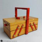 Houten harmonica naaikistje, Ophalen of Verzenden