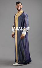 Blauwe Jabador, Kaftan en witte slippers, Ophalen of Verzenden, Zo goed als nieuw, Wit, Ivoor of Crème, Jabador