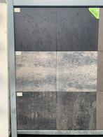 Budget terrastegel 60x60x4 cm Grijs/Zwart - J&W 10, Tuin en Terras, Tegels en Klinkers, Ophalen, Nieuw, 10 m² of meer, Nvt