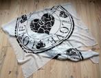 Leuke sjaal: wit & zwart met Love print, Verzenden, Nieuw, Sjaal