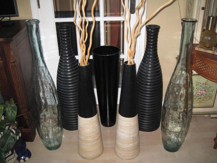 7 XXL Vazen / Grote hoge Vazen / Decoratie /, Huis en Inrichting, Woonaccessoires | Vazen, Gebruikt, Overige kleuren, 75 cm of meer