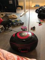 Kinder CD-speler - Zwart/Roze - Goede Staat, Audio, Tv en Foto, Radio's, Ophalen of Verzenden, Gebruikt, Radio, Met cd-speler