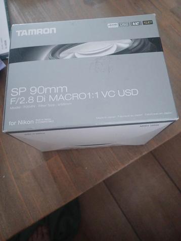 Tamron SP 90mm F/2.8 Di MACRO 1:1 VC USD beschikbaar voor biedingen