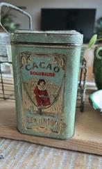 Antiek frans zeldzaam cacao blik, Verzamelen, Blikken, Ophalen of Verzenden, Gebruikt, Overige