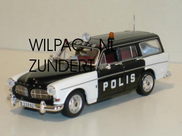 Volvo 220 . Amazon combi. Polis.Zweedse politie schaal 1:43., Hobby en Vrije tijd, Modelauto's | 1:43, Nieuw, Auto, MiniChamps