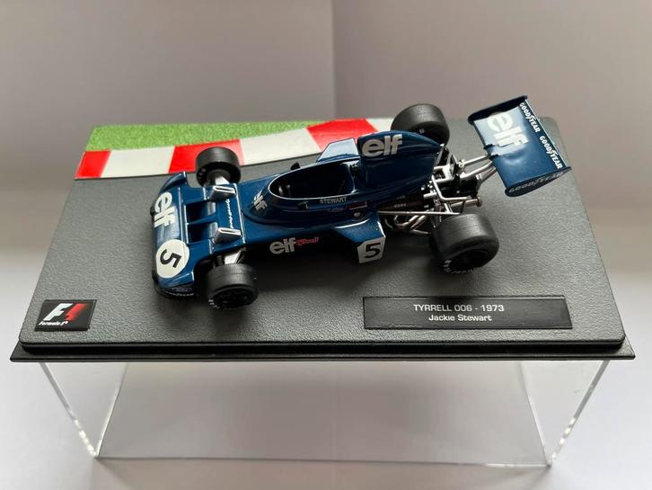 Tyrrell 006 – Jackie Stewart – 1973 | schaal 1:43, Hobby en Vrije tijd, Modelauto's | 1:43, Zo goed als nieuw, Auto, Overige merken