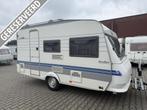 Hobby De luxe Easy 400 SF bouwjaar 2001 met voortent, Caravans en Kamperen, Overige typen, Bedrijf, Treinzit, 750 - 1000 kg