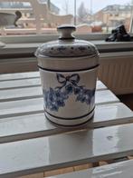 SIA Collection Blue Garland Pot, Porselein of Keramiek, Schaal, Rond, Ophalen of Verzenden