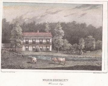 Moersbergen Warande Huys  T. Soeterik litho 1829 Doorn beschikbaar voor biedingen