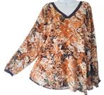 Nieuwe Bruine Multicolour Yesta Tuniek Mt 0/46/48, Kleding | Dames, Grote Maten, Overige kleuren, Blouse of Tuniek, Ophalen of Verzenden