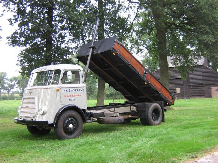 DAF A1600 KikkerDaf Bouwjaar 1962 Gerestaureerd Netam Kieper, Auto's, Vrachtwagens, Particulier, DAF, Diesel, Handgeschakeld, Zilver of Grijs