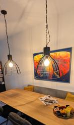 Hanglamp zwart industrieel Kwantum (zonder lampen), Huis en Inrichting, Ophalen, Zo goed als nieuw, Minder dan 50 cm