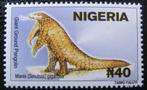 NIGERIA 18 - Dieren: zoogdieren (schubdier), Ophalen of Verzenden, Postfris, Dier of Natuur
