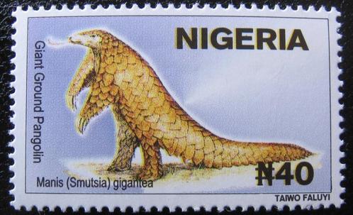 NIGERIA 18 - Dieren: zoogdieren (schubdier), Postzegels en Munten, Postzegels | Thematische zegels, Postfris, Dier of Natuur, Ophalen of Verzenden