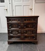 17e Eeuwse Engelse Commode - William & Mary, Ophalen, Gebruikt, Eikenhout, 50 tot 100 cm