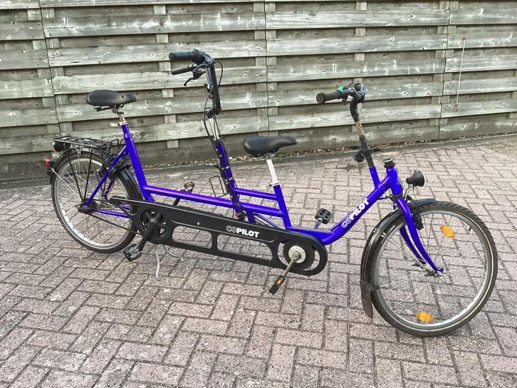 co-pilot ouderkindtandem, Fietsen en Brommers, Fietsen | Tandems, Gebruikt, Minder dan 10 versnellingen, Ophalen of Verzenden