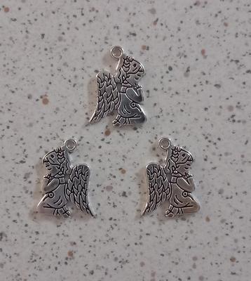 Metalen engel bedel (2) "nieuw" beschikbaar voor biedingen