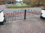 Hekwerk inrijpoort sierhekwerk kleur zwart, Tuin en Terras, Tuinhekken en Hekwerk, Ophalen of Verzenden, Gebruikt, IJzer, Sierhekwerk