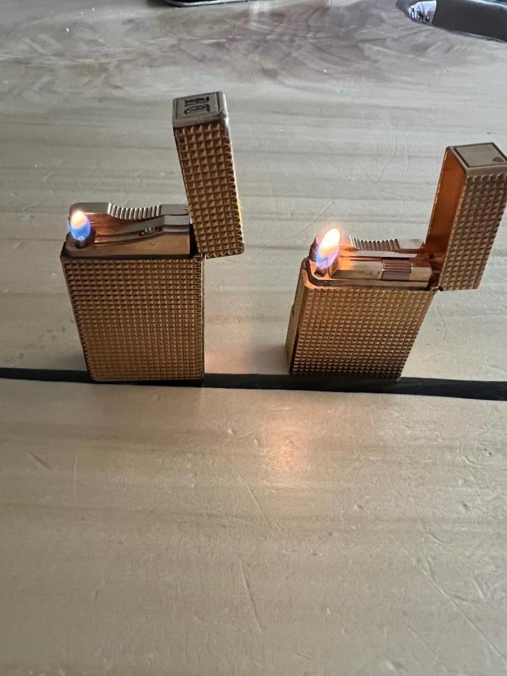2 Dupont aanstekers, Antiek en Kunst, Antiek | Goud en Zilver, Goud, Ophalen of Verzenden
