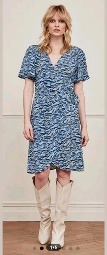 Fabienne Chapot Archana Butterfly jurk maat 40 *nieuw *, Kleding | Dames, Jurken, Nieuw, Maat 38/40 (M), Blauw, Ophalen of Verzenden