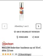 60m2 MACCLEAN Ondervloer Isosilence op rol 10 m2 dikte 2,8mm, Doe-het-zelf en Verbouw, Vloerdelen en Plavuizen, Ophalen, Overige materialen