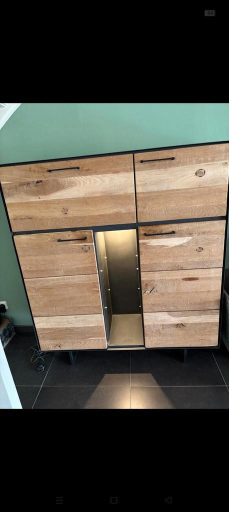 MERK XOOON, Industriële Kast/Dressoir - Eikenhout & Metaal, Huis en Inrichting, Kasten | Dressoirs, Zo goed als nieuw, 150 tot 200 cm