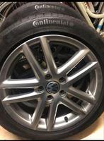 Volkswagen golf 5/6 velgen met winterbanden Continental!, Auto-onderdelen, Banden en Velgen, Ophalen, Gebruikt, Velg(en), 17 inch