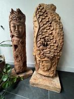 Boeddha massief houtsnijwerk handwerk uniek zeer groot, Verburgt Vintage, Nieuw, Ophalen of Verzenden, https://verburgtvintage.nl/#contact