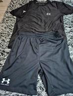 Under armour shirt en short zwart mt xl orig, Zwart, Maat 56/58 (XL), Ophalen of Verzenden, Zo goed als nieuw