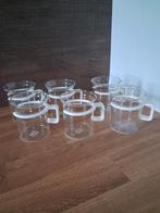 6 Vintage Bodum Theeglazen Denemarken, Huis en Inrichting, Glas of Glazen, Gebruikt, Ophalen of Verzenden, Glas