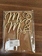 deco bruidstaart Mr and Mrs letters, Ophalen, Nieuw, Taarten, Versiering
